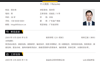 程序员简历模板