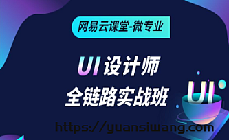 网易云微专业-UI设计师全链路实战班|2021年|完结版