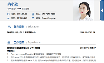 程序员简洁简历