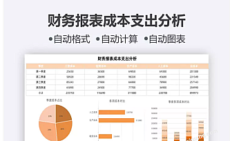 财务报表成本支出分析