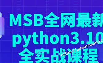 马SB全网最新python3.10全实战课程