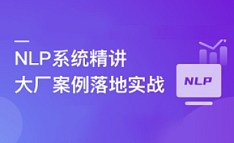 NLP系统精讲与大厂案例落地实战,吃透内容理解体系